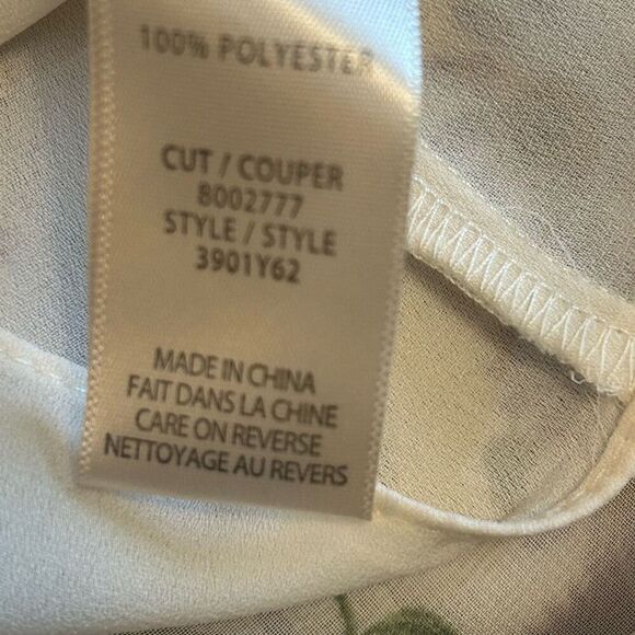 Max Studio women's white and purple floral v-neck tiered mini dress size large N - Picture 5 of 8